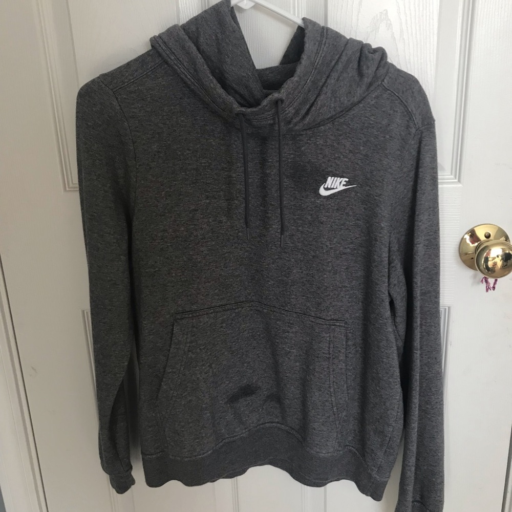 Gray Nike hoodie